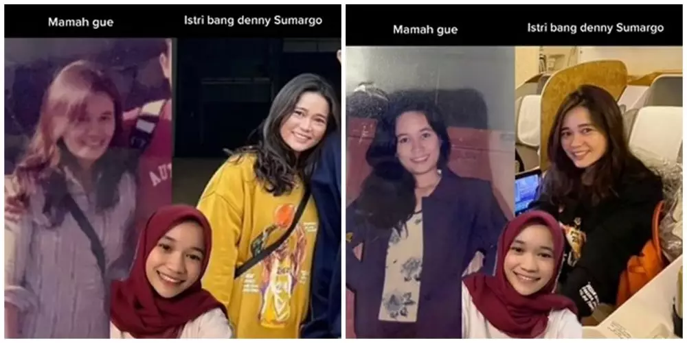 Kembaran istri Denny Sumargo © TikTok Kembaran istri Denny Sumargo © TikTok