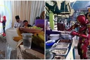 11 Potret lucu orang pakai kostum nyeleneh di kondangan, nyentrik