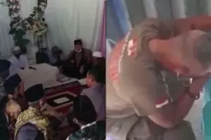 Momen pilu anggota Brimob bertugas di Papua nikahkan anak via virtual