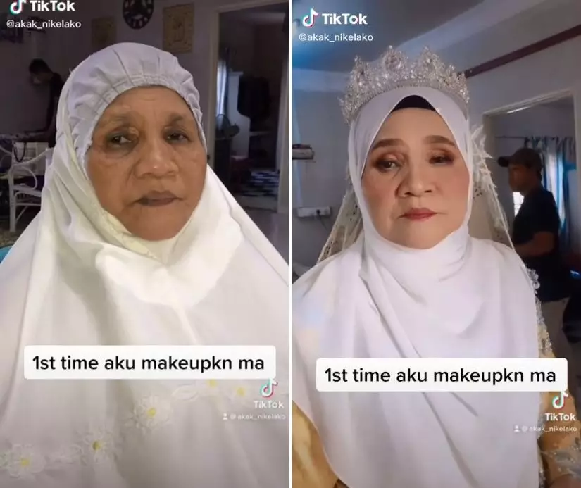 pasangan anniversary ke 53 dandan pengantin  © 2021 brilio.net