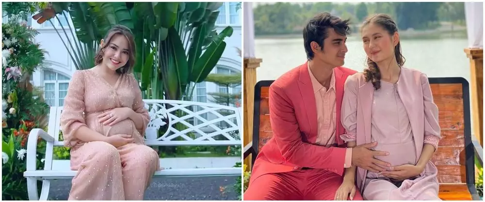7 beda gaya Amanda Manopo dan Zoe Abbas saat hamil berbagai sumber