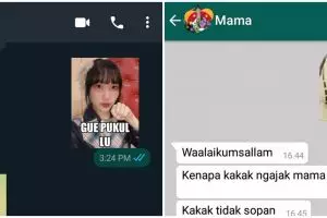 11 Chat lucu salah kirim stiker di WA ini bikin malu tujuh turunan