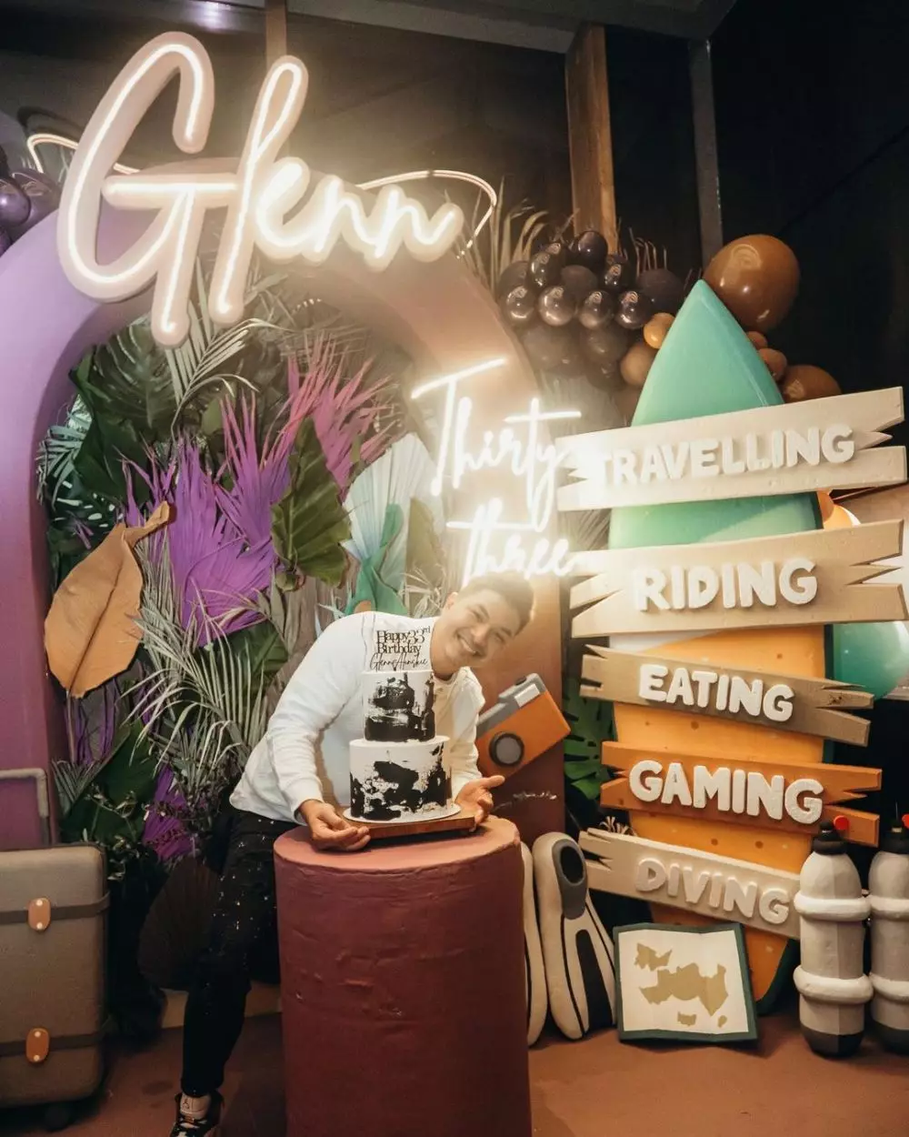 Momen ultah Glenn Alinskie ke-33 tahun Instagram
