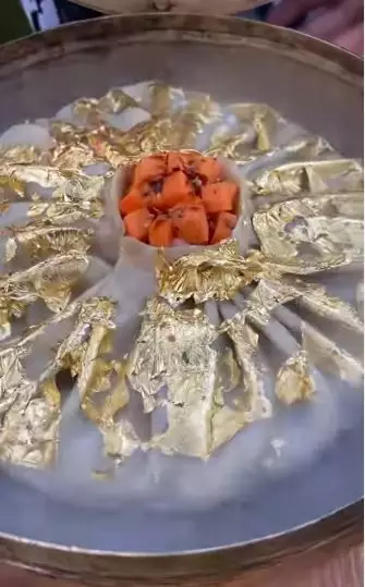 'siomay' India ini berlapis emas 24 karat Instagram