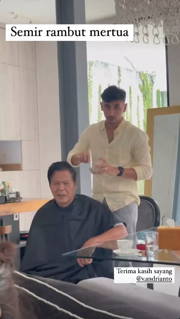 Momen manis Vincent Verhaag dan keluarga Jessica Iskandar © Instagram