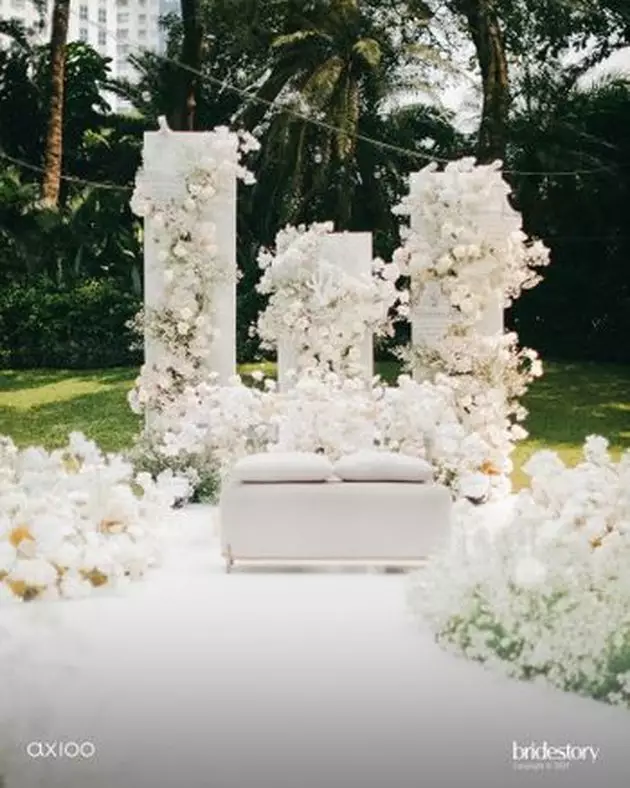 Detail pernikahan Jedar dan Vincent © Instagram Detail pernikahan Jedar dan Vincent © Instagram