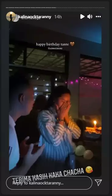 Momen ultah Kalina Ocktaranny ke 41 tahun Instagram Momen ultah Kalina Ocktaranny ke 41 tahun Instagram