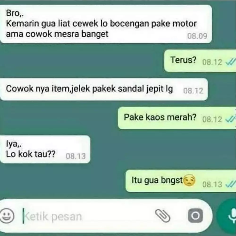 chat lucu ditikung teman nggak ya kira-kira © 2021 instagram.com