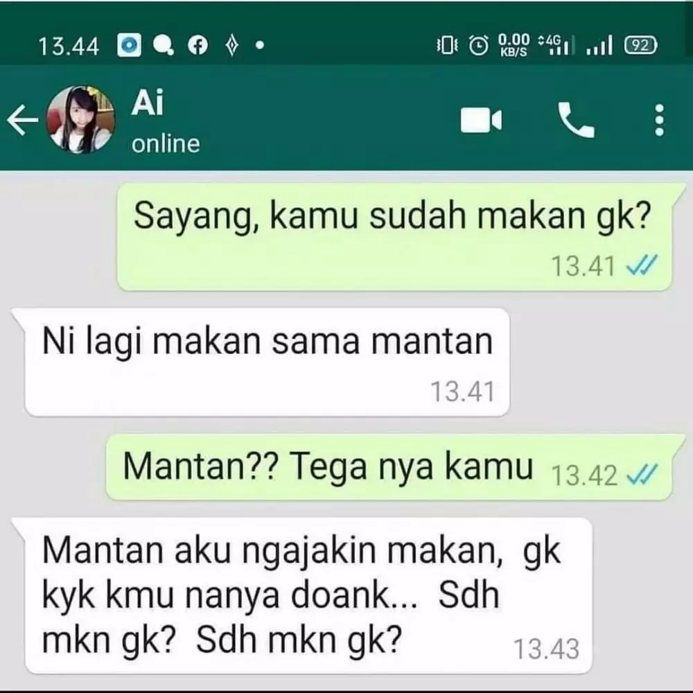 chat lucu ditikung teman nggak ya kira-kira © 2021 instagram.com