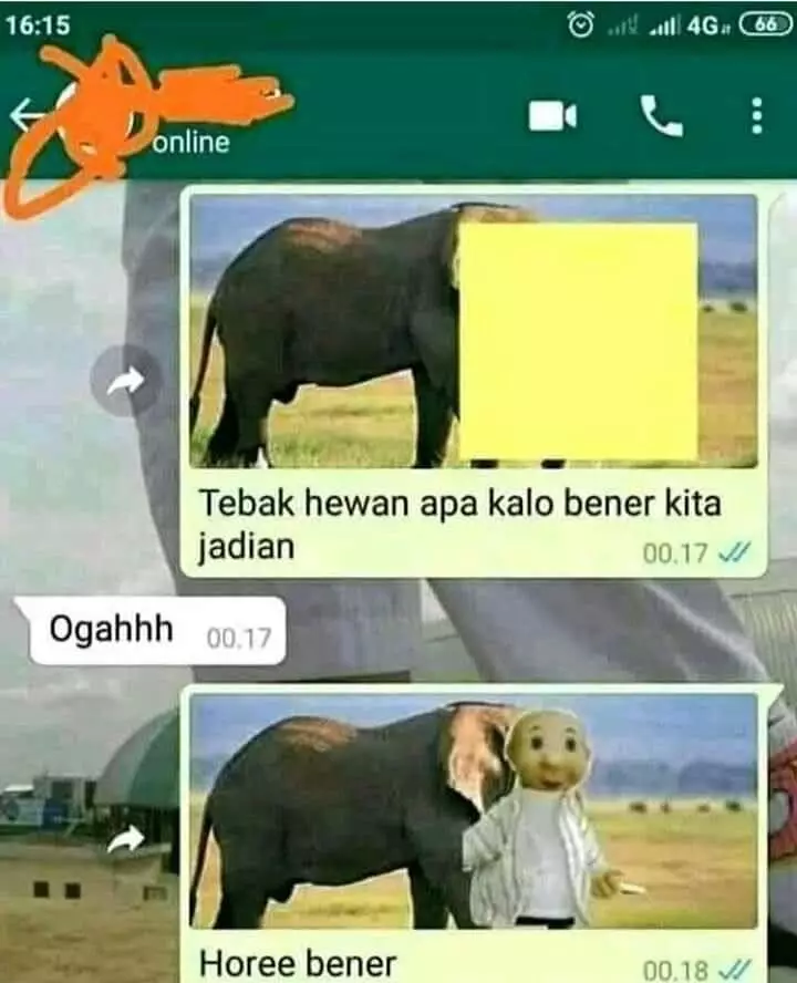 chat lucu ditikung teman nggak ya kira-kira © 2021 instagram.com