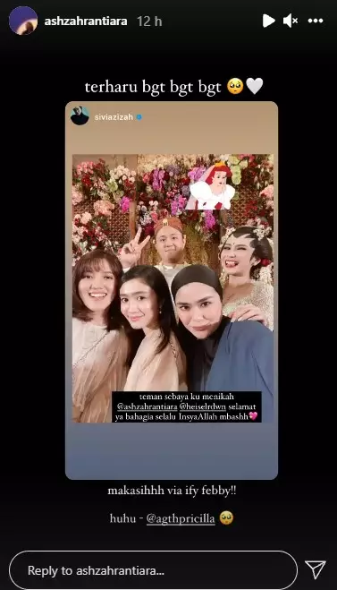 Ashilla Zee eks Blink menikah dengan Heisel Bolang © berbagai sumber Ashilla Zee eks Blink menikah dengan Heisel Bolang © berbagai sumber