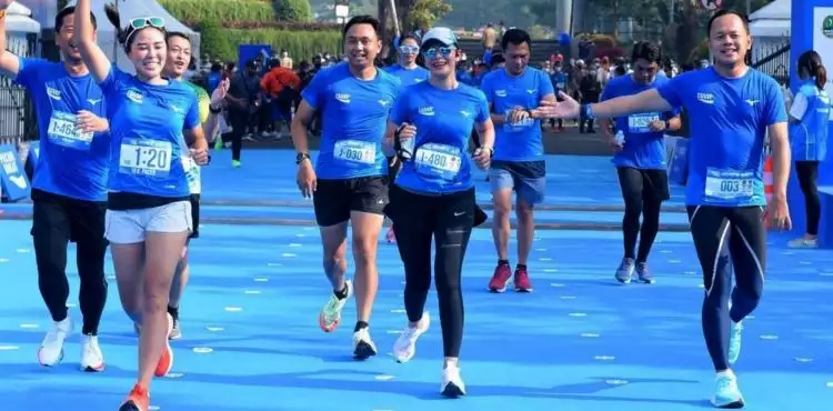 Pengalaman pertama Najwa Shihab ikut lari 10 Km, sempat deg-degan