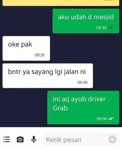 pelanggan ojol bikin driver baper © 2021 instagram.com