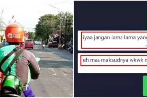 11 Chat lucu pelanggan ojek online salah kirim, bikin driver baper