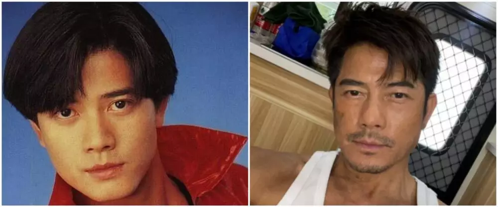 beda gaya dulu dan kini Aaron Kwok © berbagai sumber