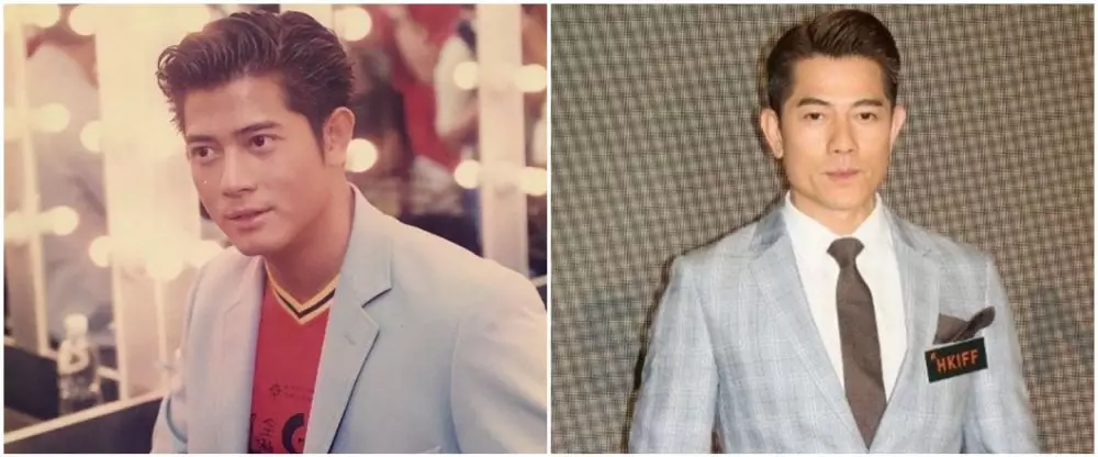 beda gaya dulu dan kini Aaron Kwok © berbagai sumber