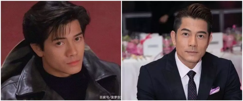 beda gaya dulu dan kini Aaron Kwok © berbagai sumber