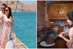Sarwendah tetap masak meski liburan di atas kapal, ini 7 momennya