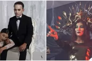 9 Momen pemotretan Halloween keluarga Ruben Onsu, outfitnya serem pol