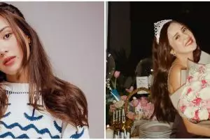 7 Momen perayaan ultah Beby Tsabina ke-19, dapat hadiah buket bunga