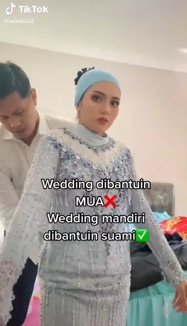 Gelar resepsi pernikahan tanpa MUA © 2021 TikTok Gelar resepsi pernikahan tanpa MUA © 2021 TikTok