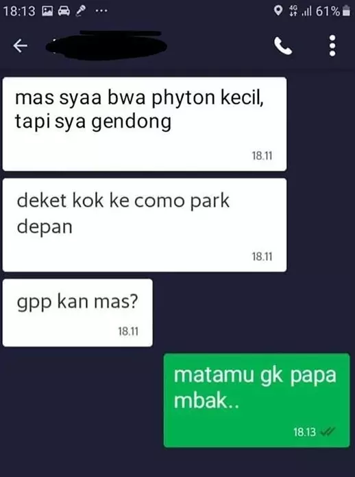 barang dititipin ojek online absurd © 2021 instagram.com