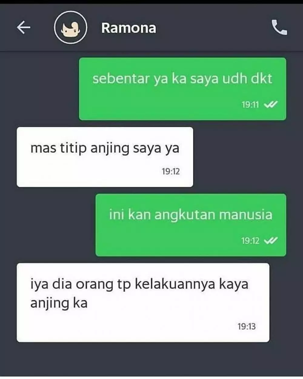 barang dititipin ojek online absurd © 2021 instagram.com