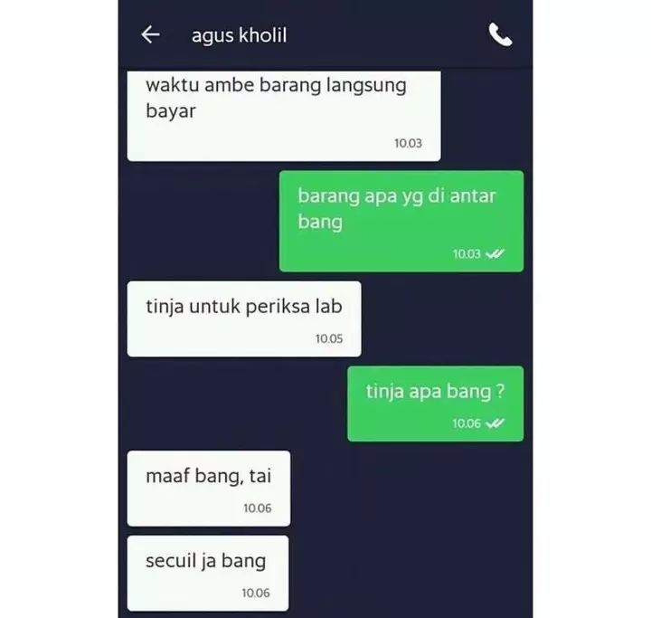barang dititipin ojek online absurd © 2021 instagram.com