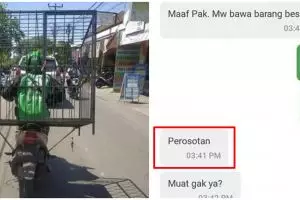 11 Chat lucu barang dititipin ojek online ini nggak masuk akal