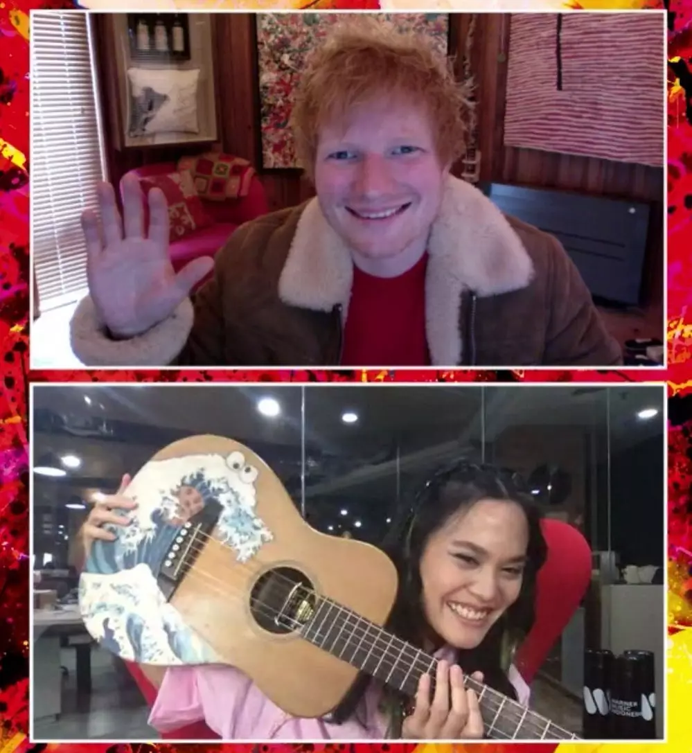Momen Sheryl Sheinafia pandu acara jumpa Ed Sheeran se asia Instagram Momen Sheryl Sheinafia pandu acara jumpa Ed Sheeran se asia Instagram