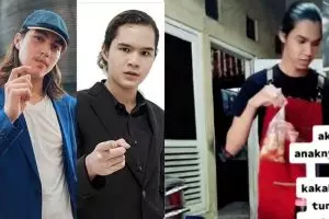 Viral pedagang bakso mirip anak Ahmad Dhani, pembeli gagal fokus