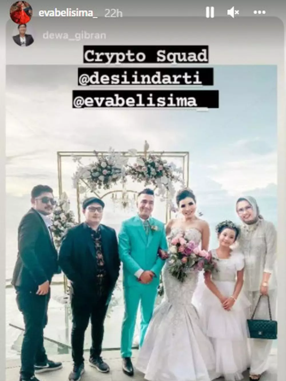 Momen pernikahan Eva Belisima mantan istri Kiwil © Instagram/@evabelisima_ Momen pernikahan Eva Belisima mantan istri Kiwil © Instagram/@evabelisima_