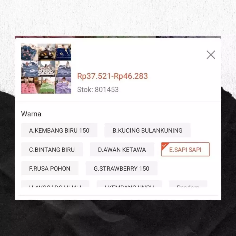 varian barang di online shop lucu abis © 2021 instagram.com