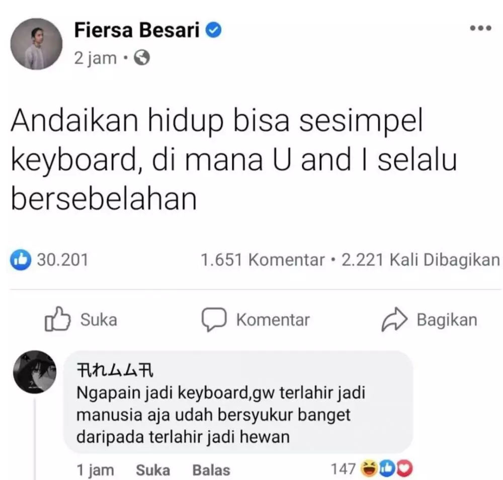 tanya jawab asmara di medsos lucu © 2021 instagram.com