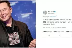 Demi atasi kelaparan dunia, Elon Musk siap alirkan dana Rp 85 triliun