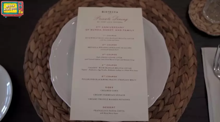 Momen ultah pernikahan ke-3 Maia dan Irwan © YouTube