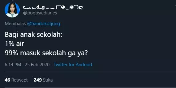 status lucu tentang hujan © 2021 Berbagai Sumber