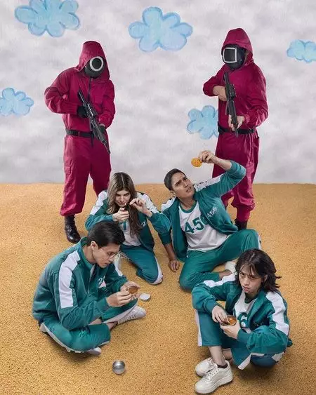 Pemotretan Adhisty Zara bertema Squid Game © Winston Gomez Pemotretan Adhisty Zara bertema Squid Game © Winston Gomez