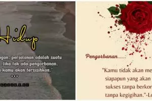 101 Kata-kata bijak tentang pengorbanan hidup, penuh perjuangan