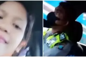 Aksi polisi turuti ibu hamil ngidam naik mobil patwal ini tuai pujian