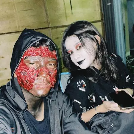Pemain Dari Jendela SMP saat merayakan Helloween Instagram