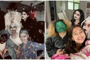 9 Gaya pemain Dari Jendela SMP rayakan Halloween, Defni jadi Buto Ijo