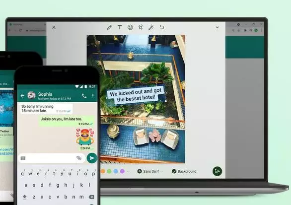 3 fitur terbaru WA, bisa edit gambar di PC  @WhatsApp