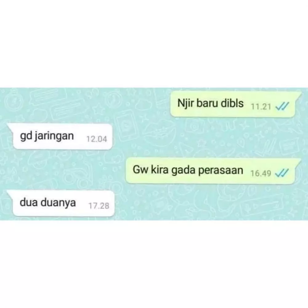 chat gebetan singkat tapi nyesek banget © 2021 instagram.com