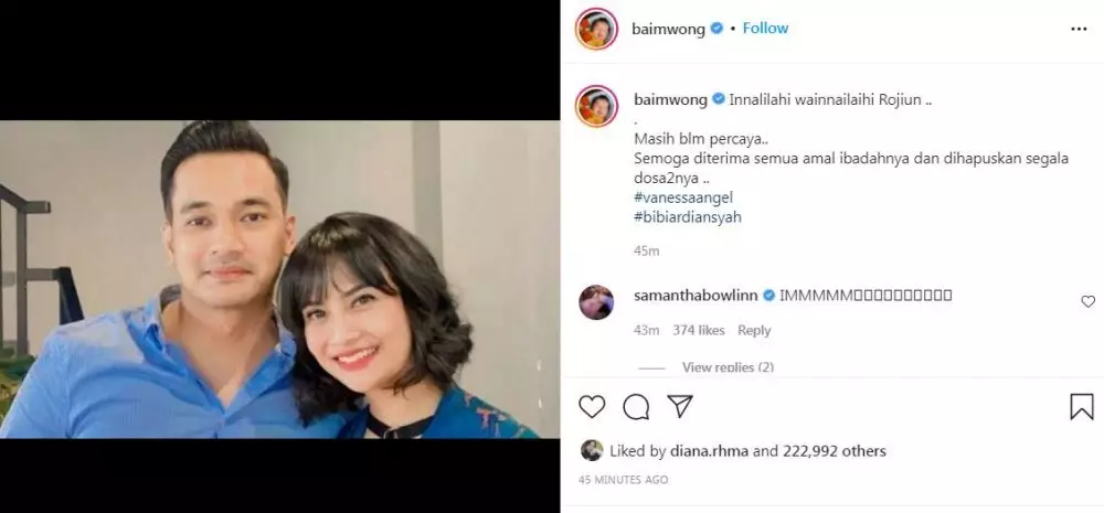 Ungkapan duka rekan artis atas kepergian Vanessa Angel © berbagai sumber
