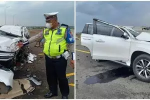 Kecelakaan hebat, ini 5 potret kondisi mobil Vanessa Angel