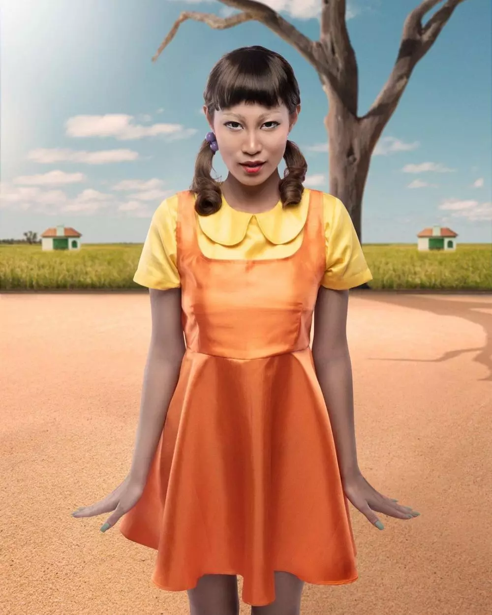 Seleb berdandan ala Squid Game © berbagai sumber