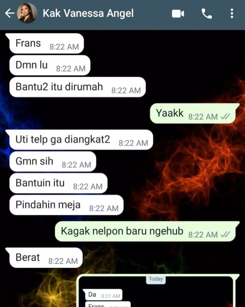 sang adik kenang kebaikan vanessa dan bibi © instagram sang adik kenang kebaikan vanessa dan bibi © instagram