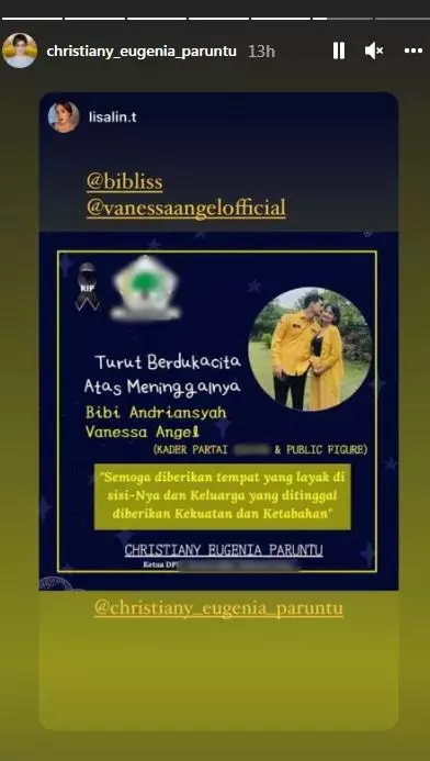 Pejabat ucap belasungkawa meninggalnya Vanessa © 2021 brilio.net