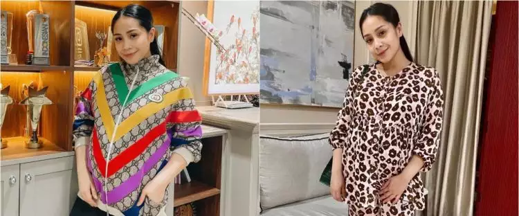 Taksiran harga 9 baju Nagita Slavina saat hamil, cardigan Rp 56 juta
